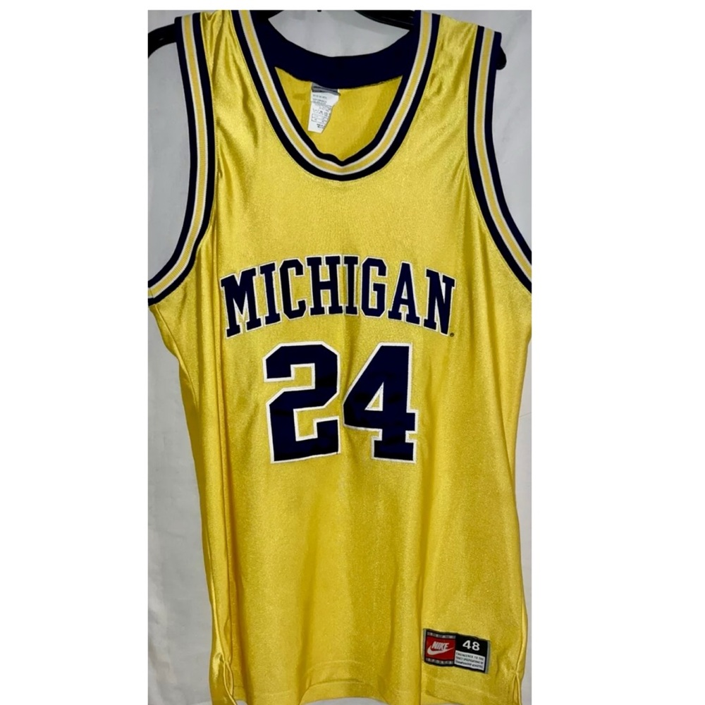 Nike Michigan Wolverines Jersey #24 Famous Fab 5 Authentic Size XL New Rare Find